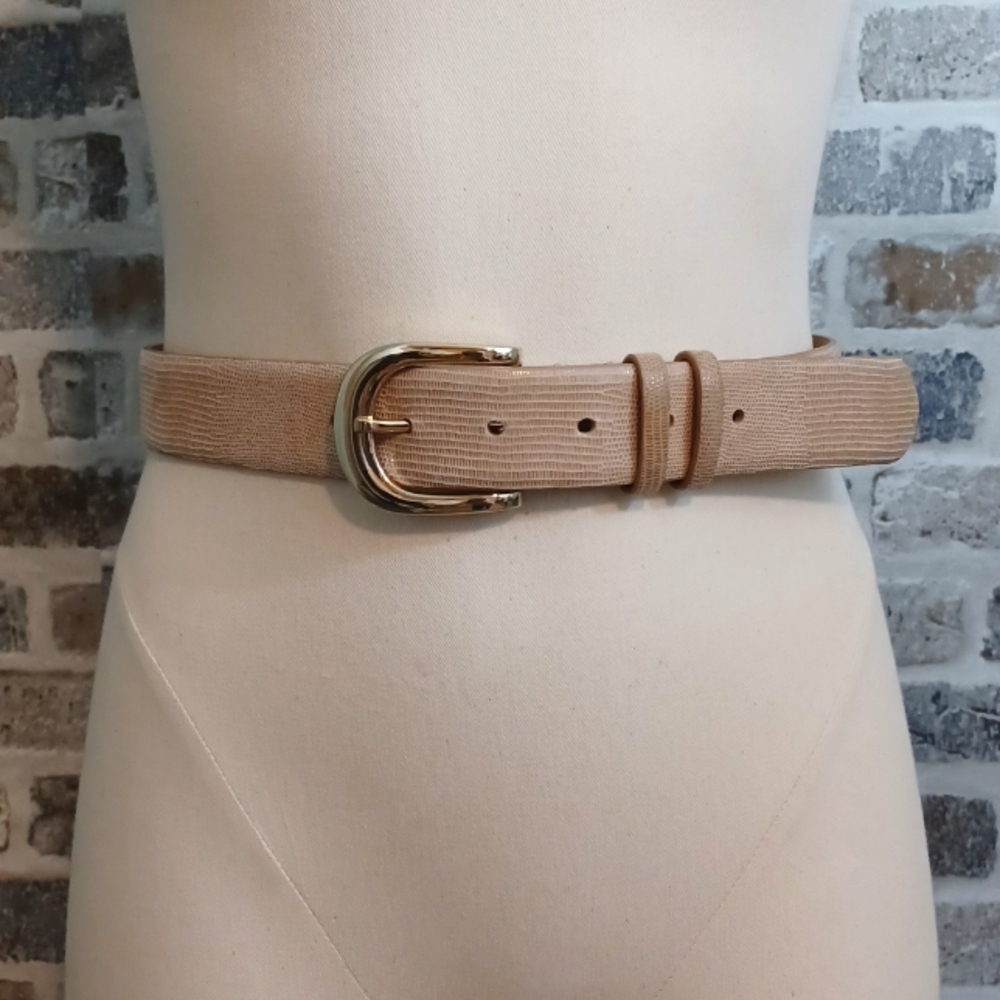 Ann Taylor Tan Genuine Leather Belt XS